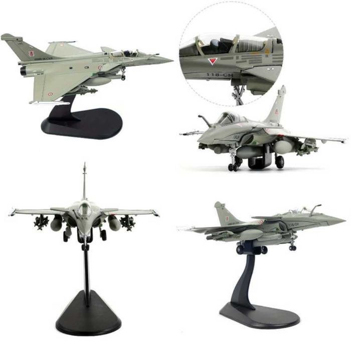 Macheta avion metalica Dassault Rafale B Nato scara 1:100