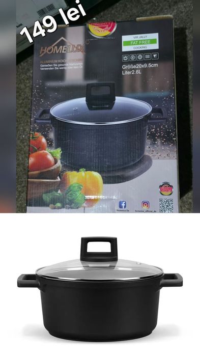 Cratiță cu inducție Homelux 2,6 l