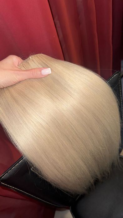 Естествена индийска коса на треса