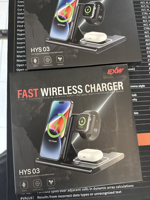 Încărcător  Wireless Fast Charger 3 in 1