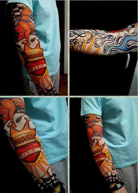 Super OFERTA Maneca tatuata/tatuaj pentru maini, picioare 8 modele