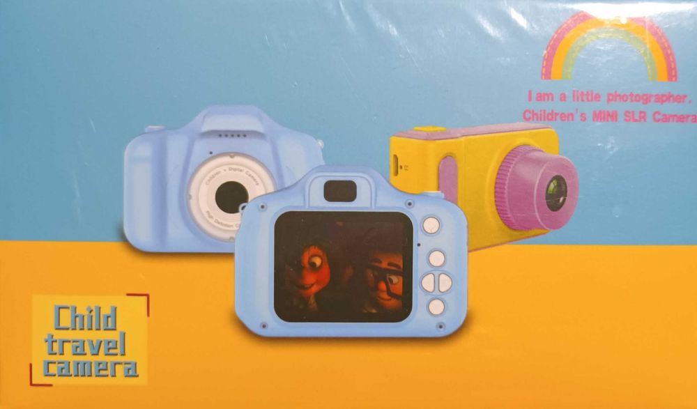 Детски цифрови камери Micoke 1080P видео/каишка/стикери/игри