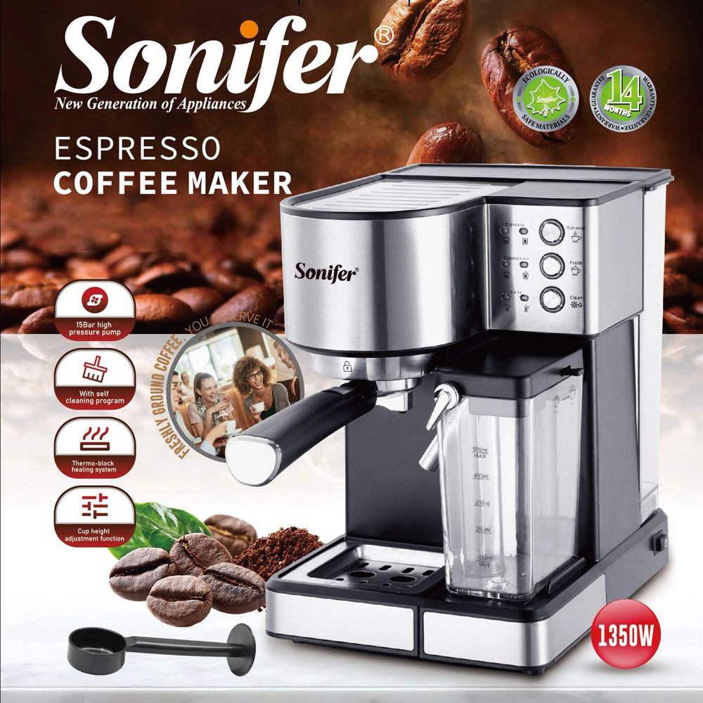 Доставка! Кофеварка эспрессо Sonifer SF-3573