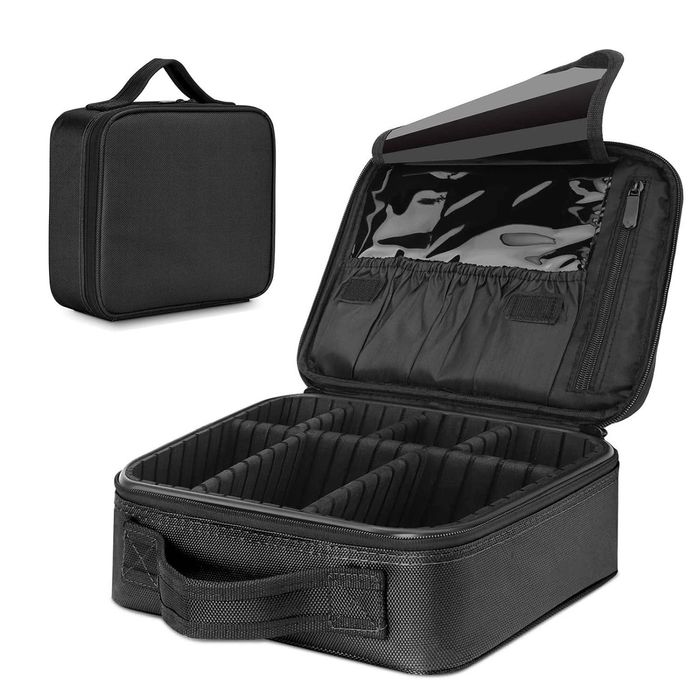 Geanta pentru cosmetice, dimensiuni 25, 5x 23x 9 cm, fermoar dublu