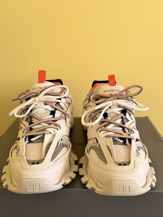 Balenciaga track white-orange