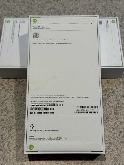iPhone 17 Pro Max nou, sigilat – Garanție internațională