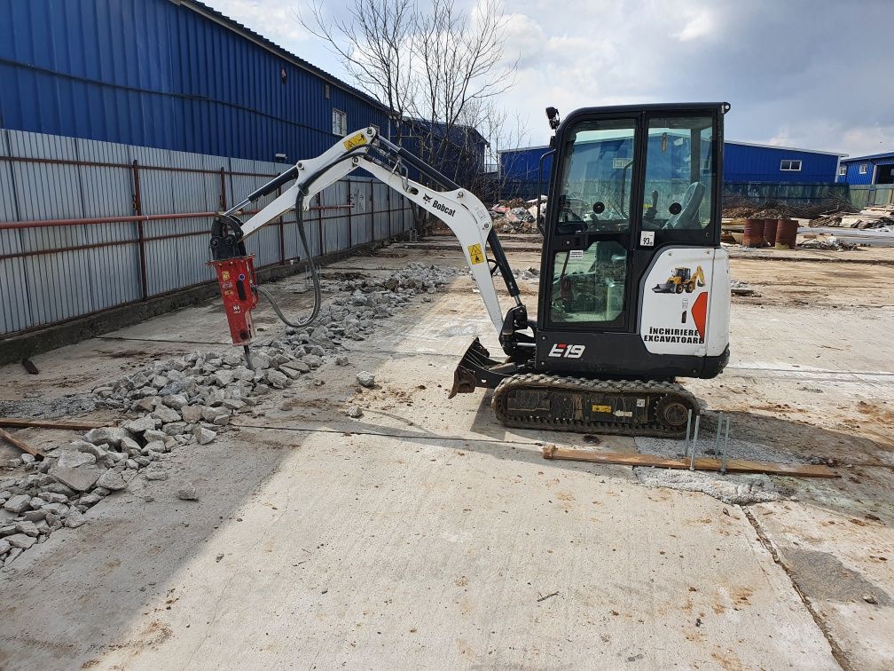 Miniexcavator cu picon