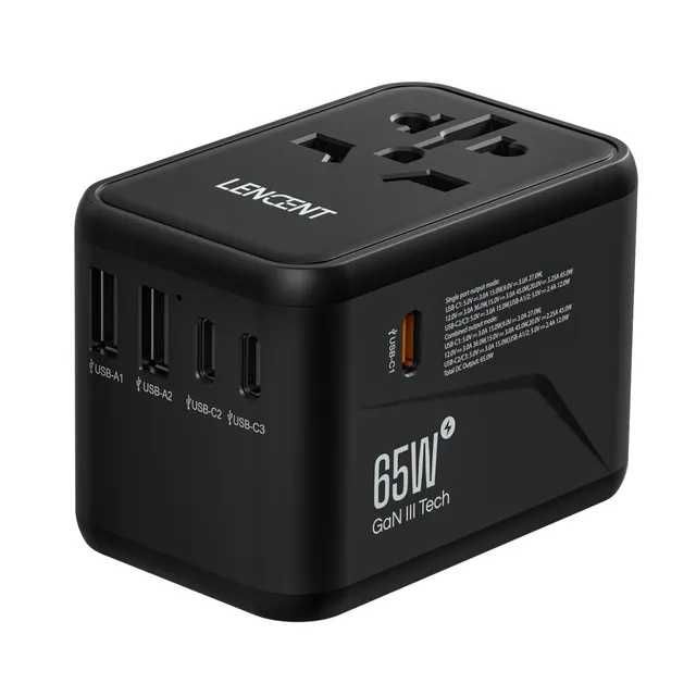 Заряжай технику Грамотно Новый Lencent 65W розетка умная зарядка 4 USB