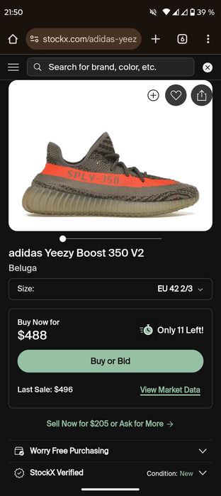 Adidas YEEZY Boost 350 V2 Sply Beluga Ultra Gucci Balmain Versace 42