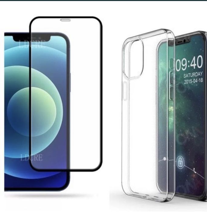 Iphone 12/13/14/15 PRO MAX Husa Guard Tpu Neagra/Clara + Folie Sticla