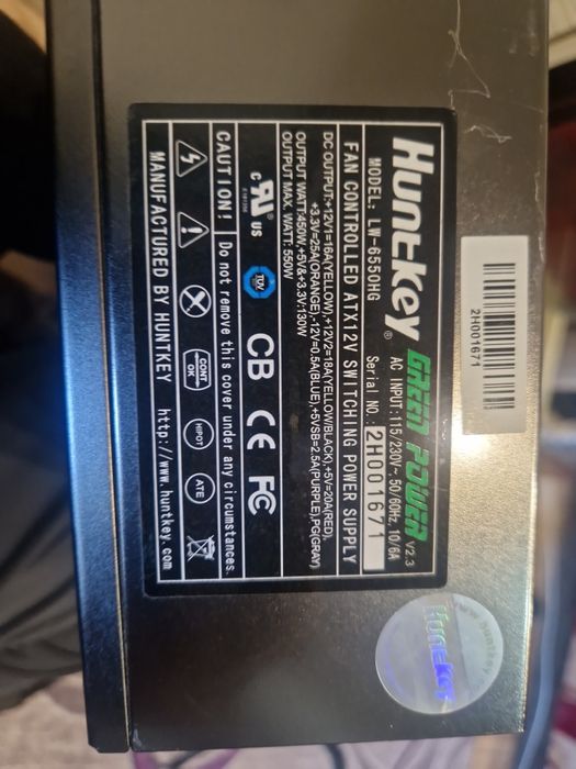 Блок питания и озу 3шт по 4gb