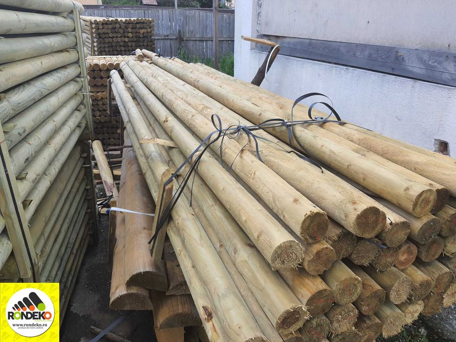 Stalpi din lemn calibrat pentru instalatii antigrindina