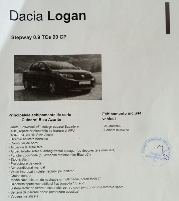 De vânzare Dacia Logan Stepway