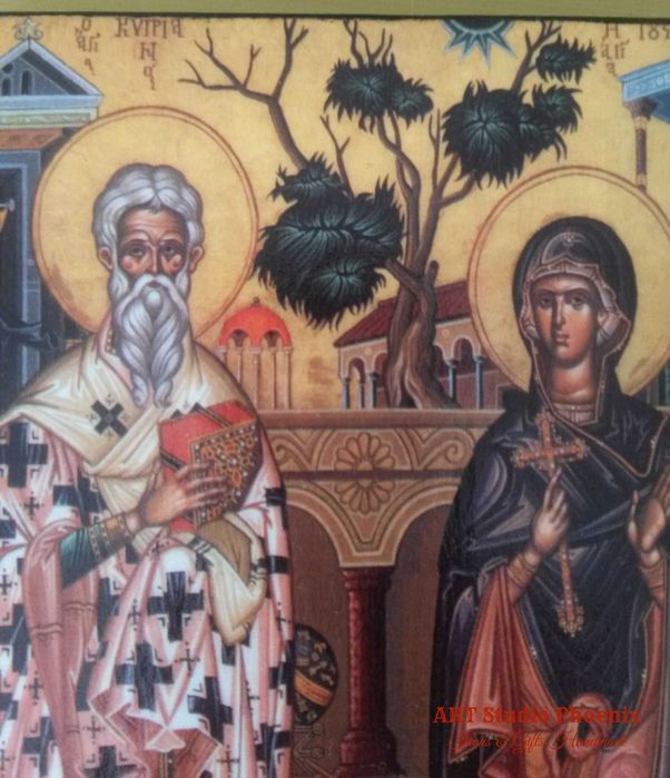 Икона на Св. Св. Киприян и Иустина icona Sv. Sv. Kiprian i Iustina