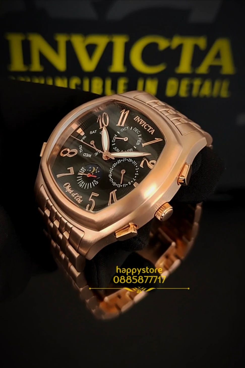 часовник INVICTA Object D Art automatic Rose Gold 44 mm, Инвикта нов