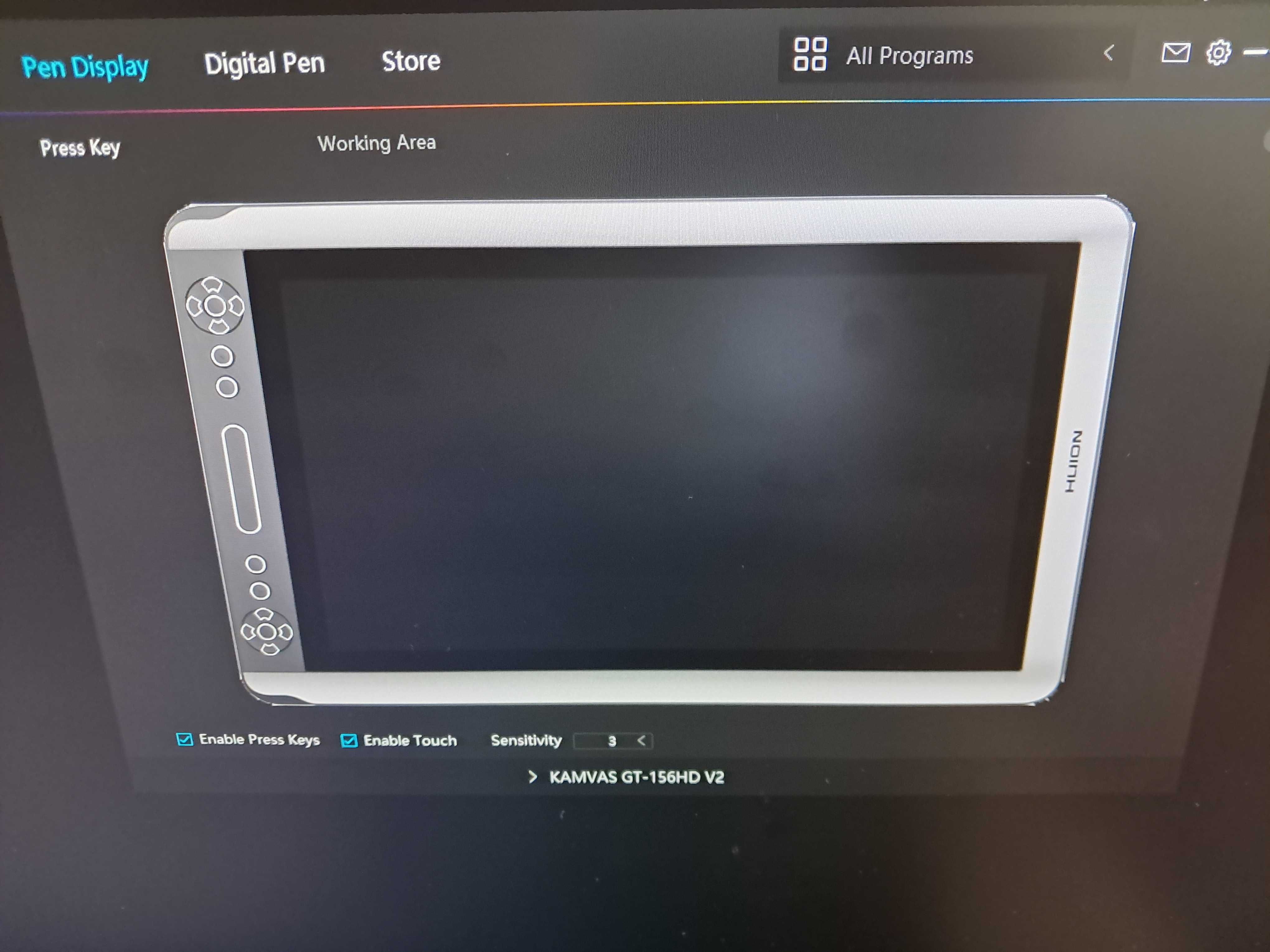Графичен таблет с дисплей за рисуване Huion Kamvas GT-156HD V2