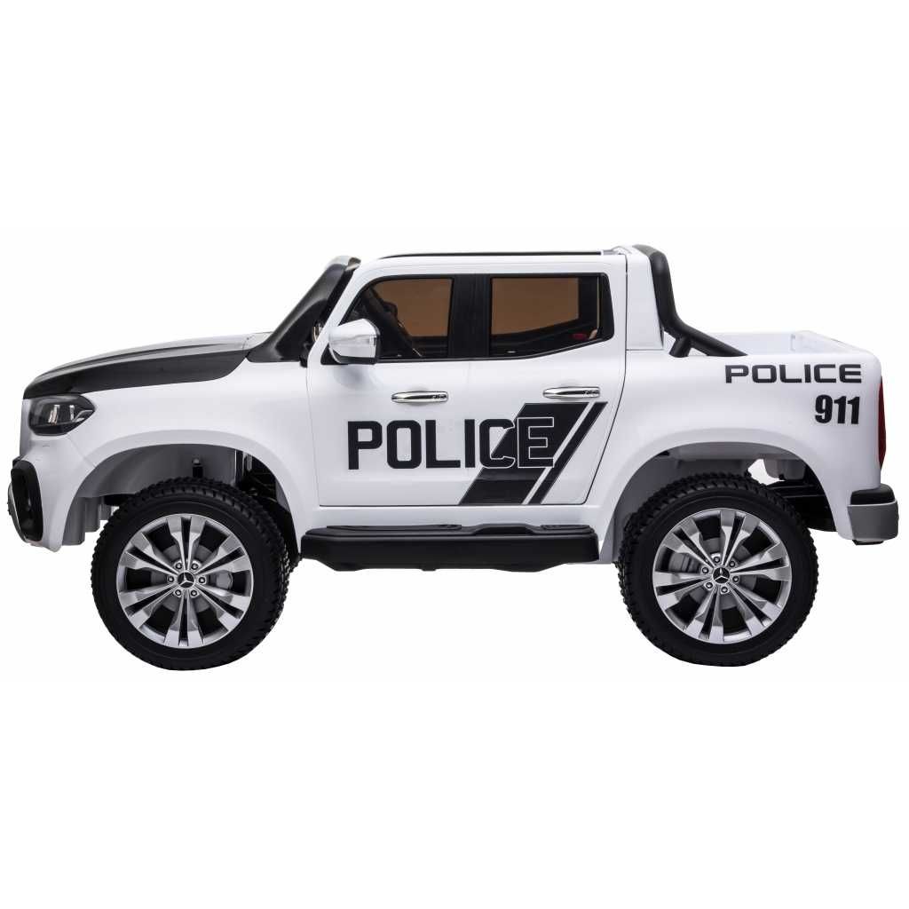 Masinuta electrica copii 2-8 ani de Politie Mercedes X Class 2 loc,4x4