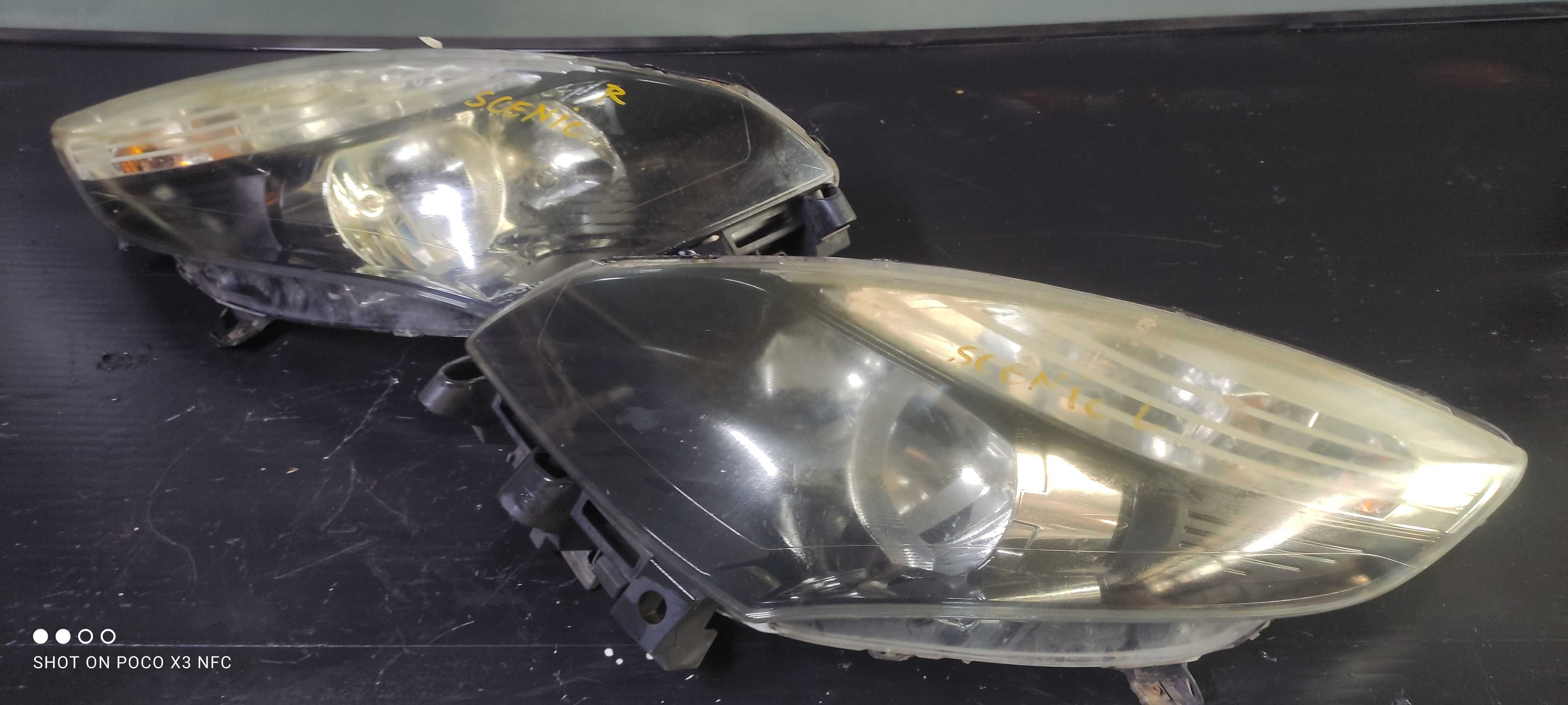 Far Stanga Dreapta Renault Scenic 3 Fundal Negru European