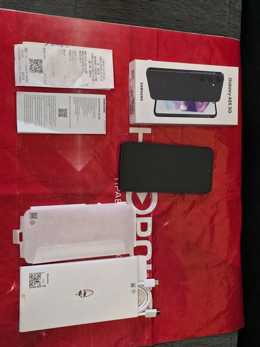 КАТО НОВ 256GB Samsung A55 5G Технополис Гаранция '26 Navy / Син