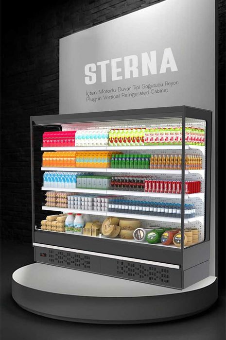 Vitrina verticala refrigerare STERNA 258 cm / 4 usi /NOU - Profesional