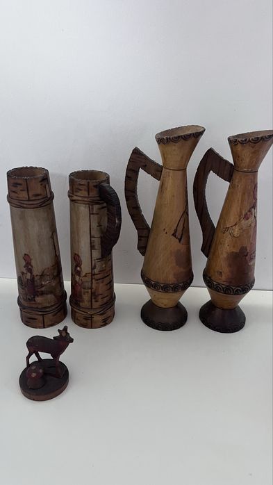 Decoruri din lemn , vaze lemn