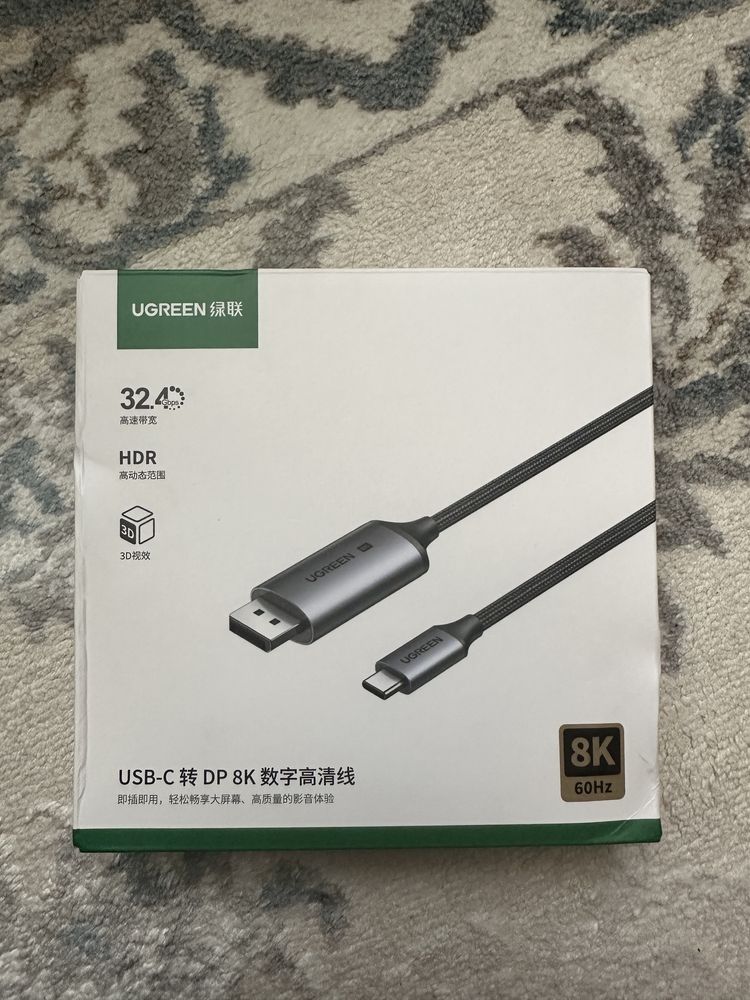 DisplayPort кабель Ugreen DP - Type C