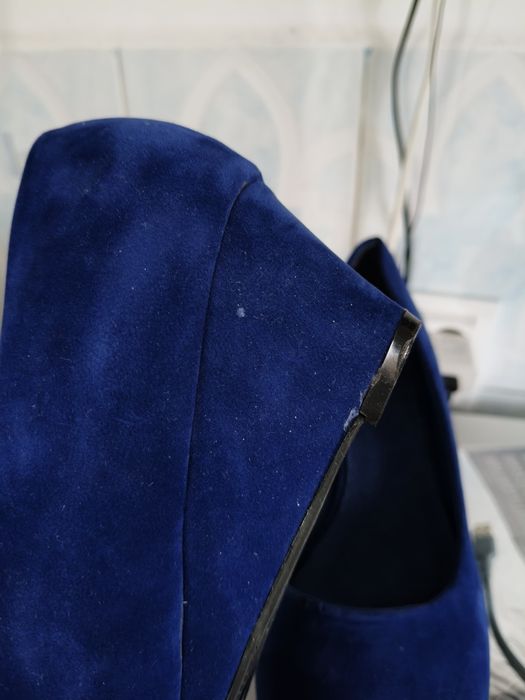 Pantofi dama catifea bleumarin Nr 41