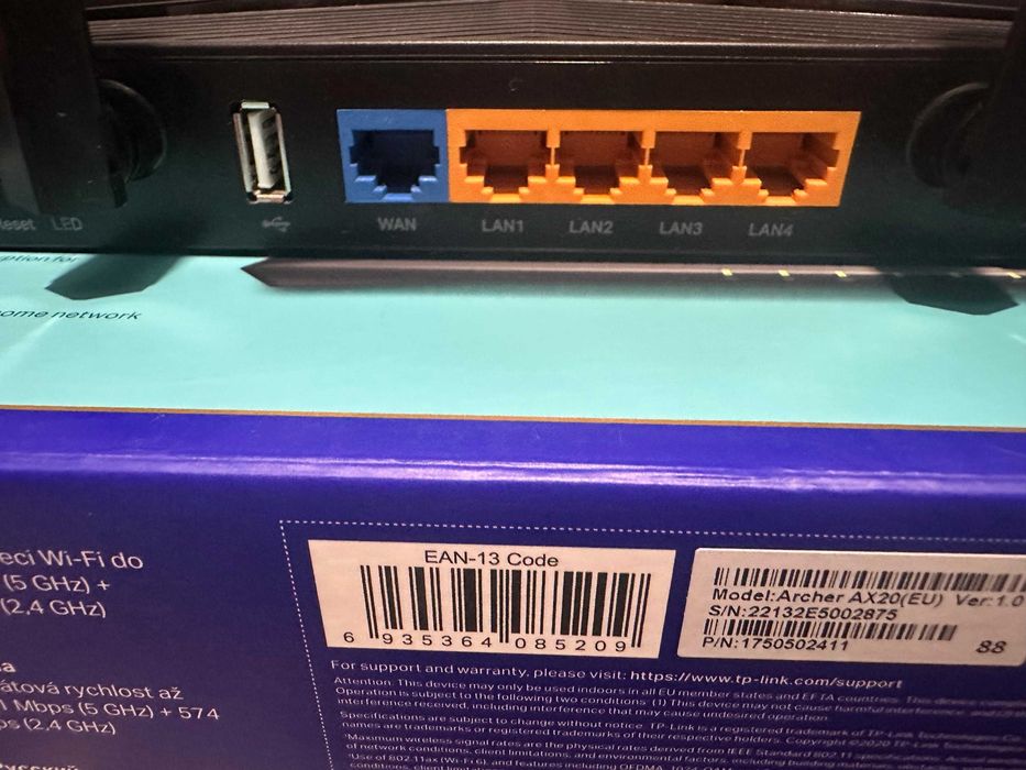 Router Wireless Wi-Fi 6 TP-Link Archer AX20