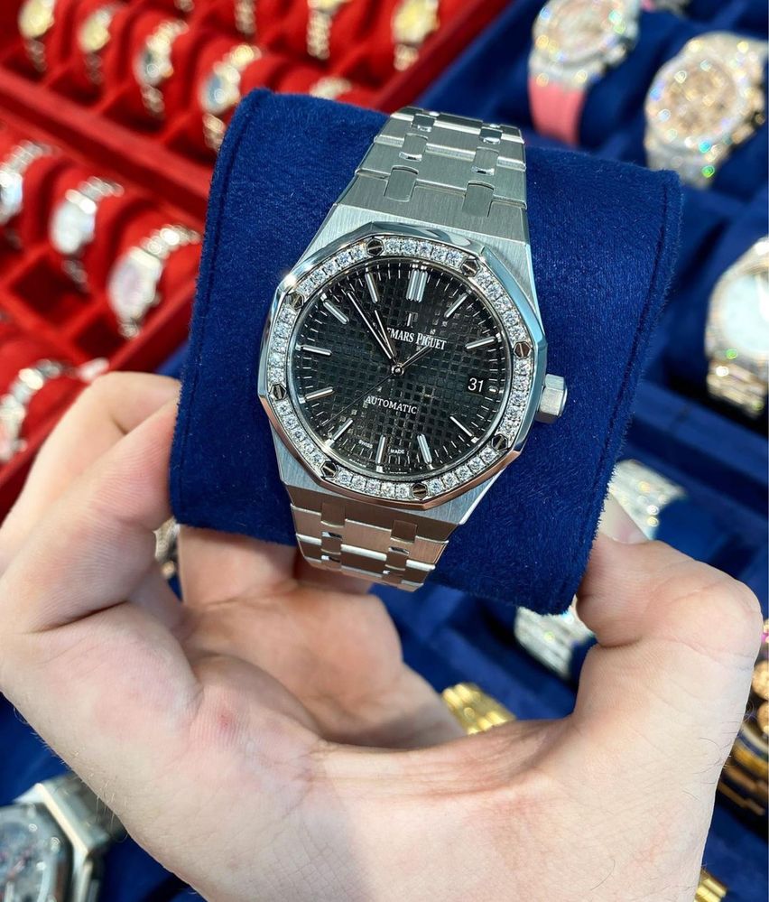 Ceas Ap royal oak black dial 41 mm