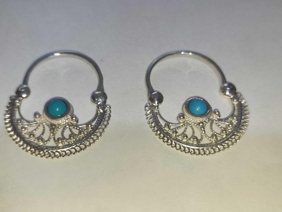 Красивые сережки серебряные