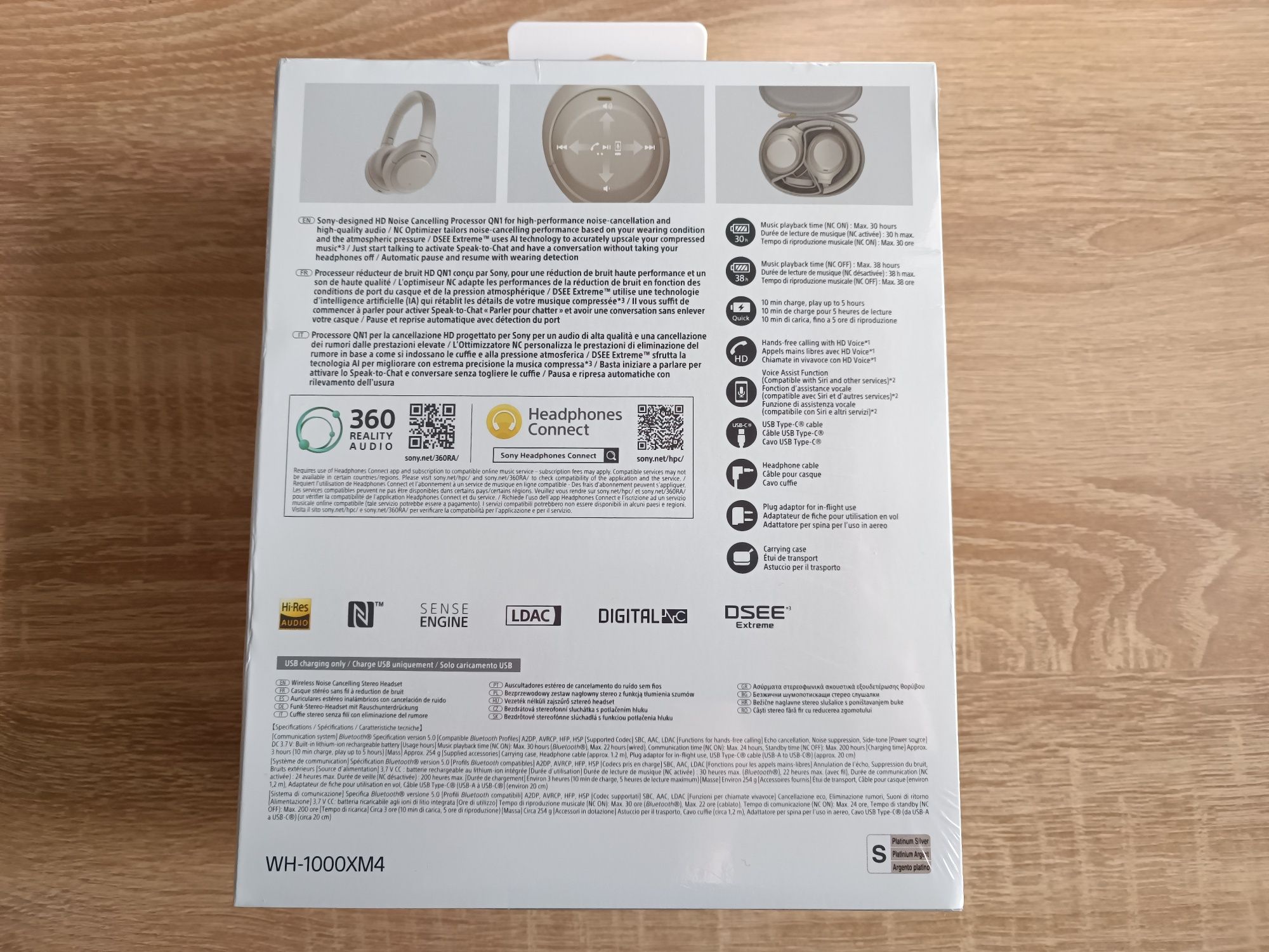 Casti Over Ear Sony WH-1000XM4, Wireless, Noise cancelling, Sigilate