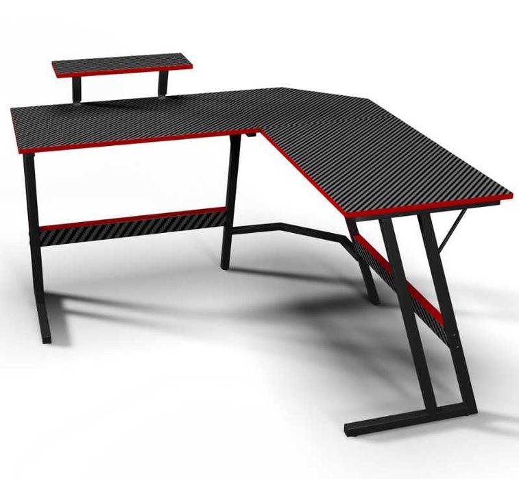 Двойно ъглово бюро за гейминг, офис или детска стая