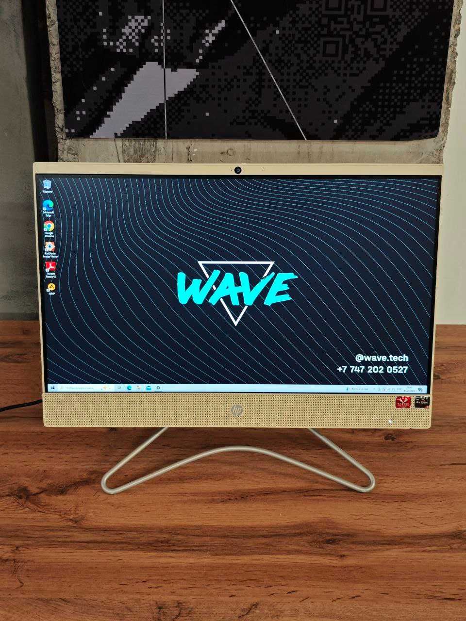 Моноблок HP 21.5" Ryzen 3-3200U/ОЗУ 8 GB/ SSD 120 GB/Vega 3 Graphics