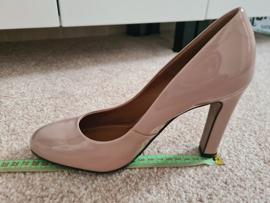 Pantofi Anna Cori masura 37 lac nude