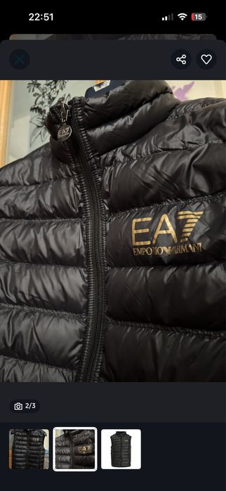 Vand 2 Veste Emporio Armani EA7 / Stare 100/100 NOI / Marimile M si L