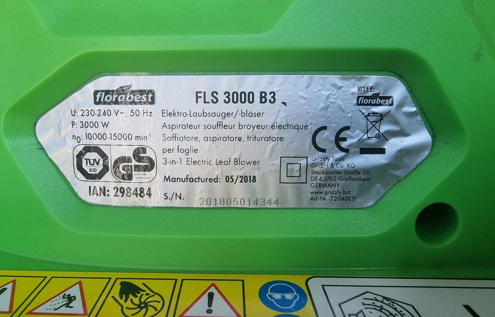 Листоисдухвачка Florabest 3000w