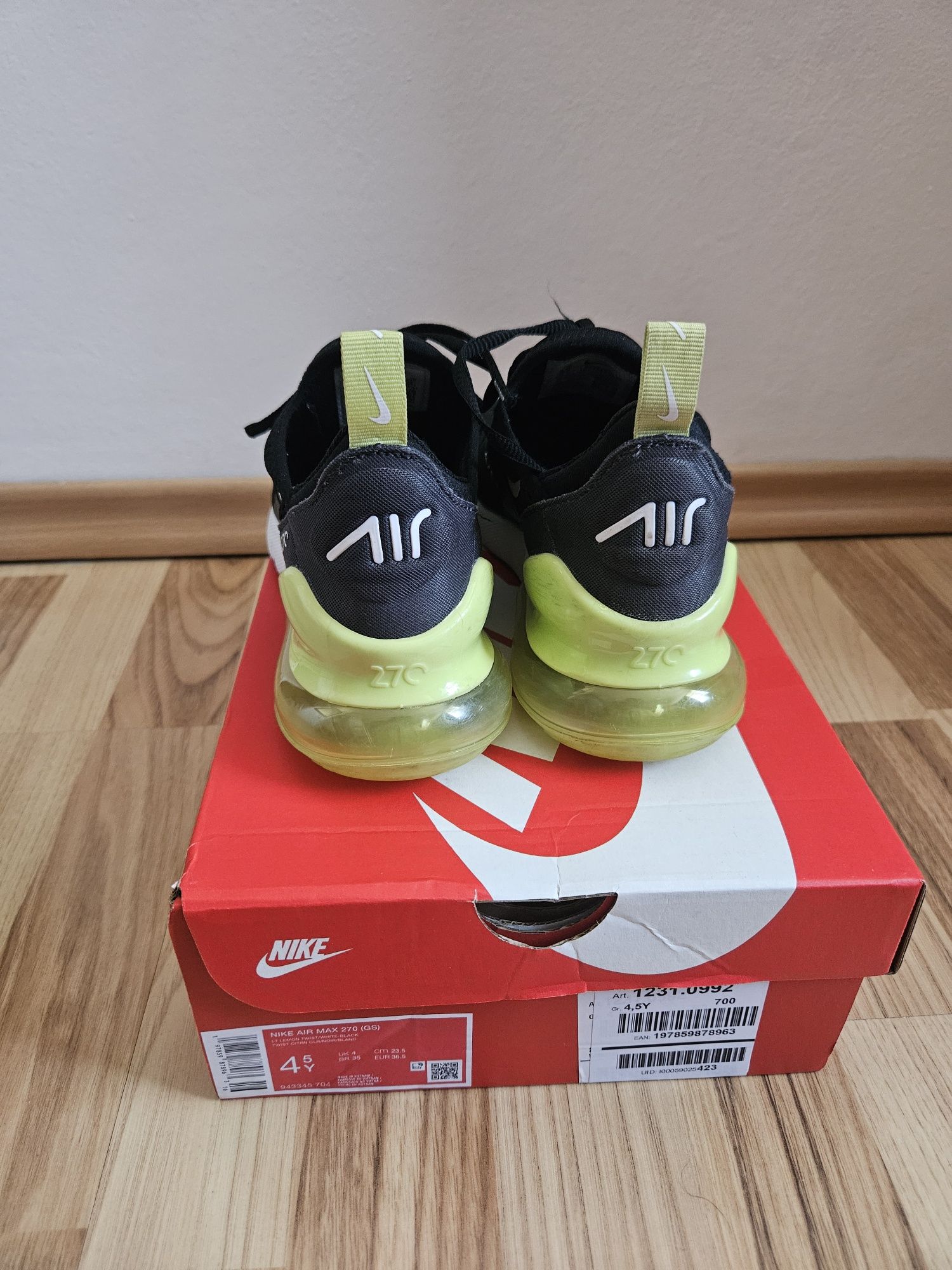 Nike AirMax 270, EUR36.5 (23.5 см.)