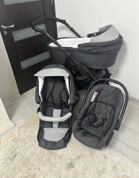 Căruț 3 in 1 krausman grey