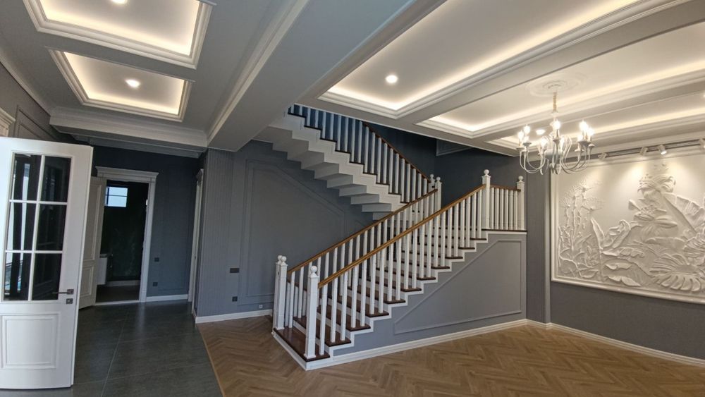 Новый евро дом 3 уровня,5,8соток,8комнат+2холла,ул.Шуртепа,Центр Лунач