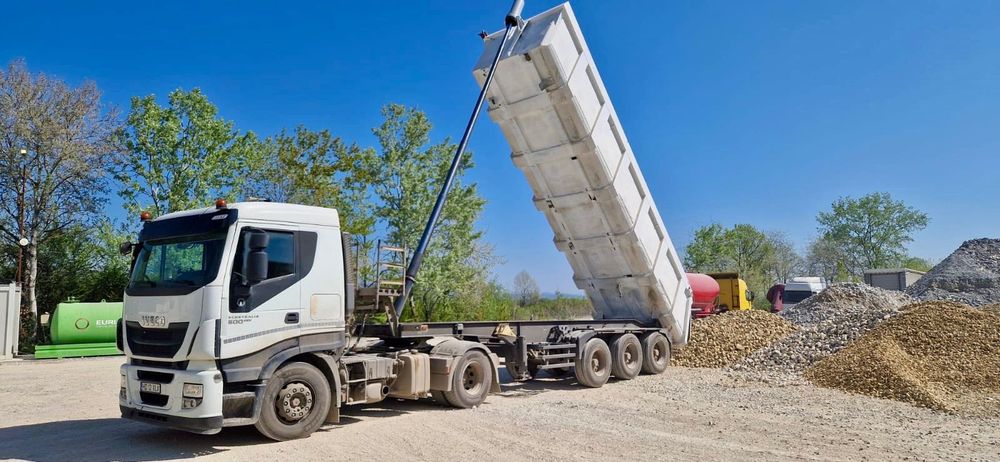 Transport sort balastieră, carieră, zgură, pământ vegetal