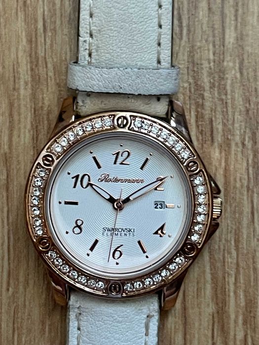 Ceas  Rottermann Pink Gold Plated Pietre Swarovski  34 mm