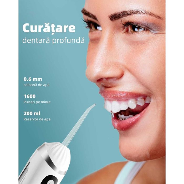 【Nou-nouț, nedeschis】Irigator bucal alb, Profesional Pentru Dus Oral