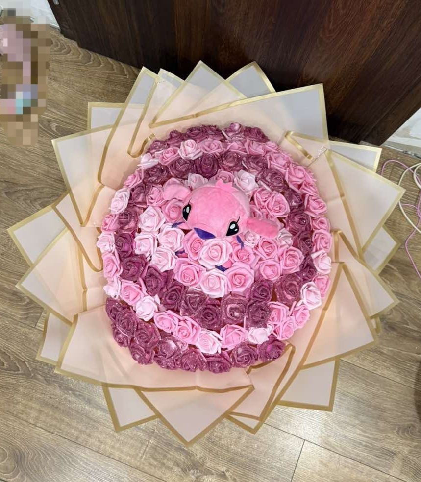 Букет Стич и 101 рози