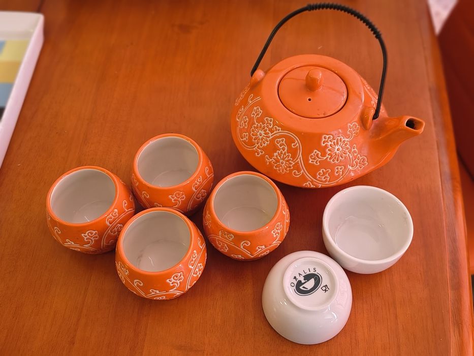 Чайник с 4 чашки за чай по японски