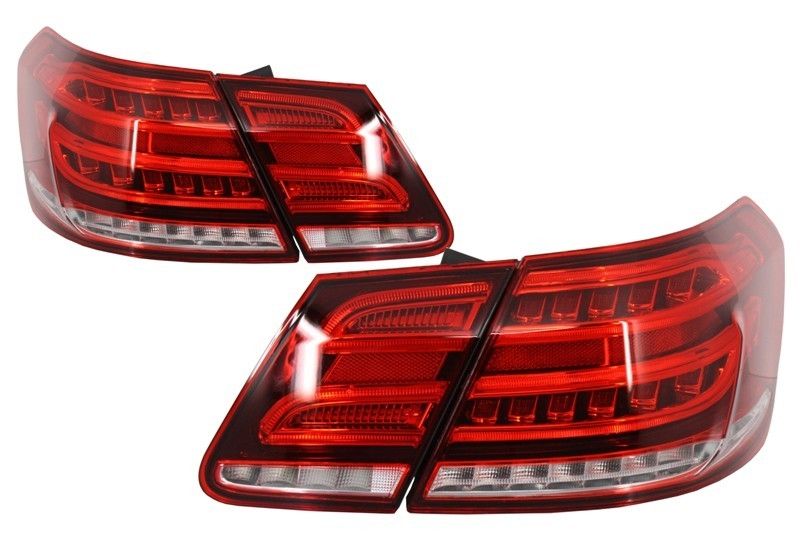 Stopuri LED mercedes E-Class W212 (2009-2013) Facelift  Rosu