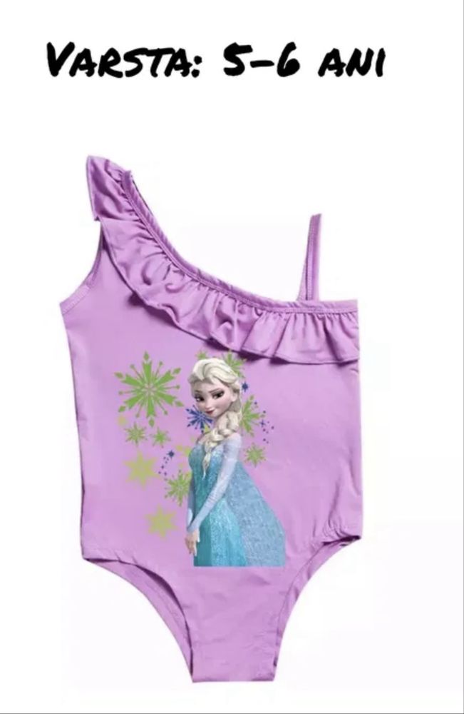 Costum baie bebe/copii/fete model Frozen,Elsa&Anna,Sirena