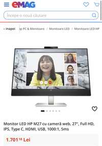 Monitor 27 inch HP Full HD IPS