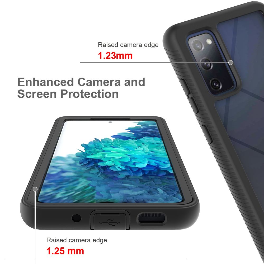 Husa plus folie de plastic pentruSamsung Galaxy S20 FE - Black