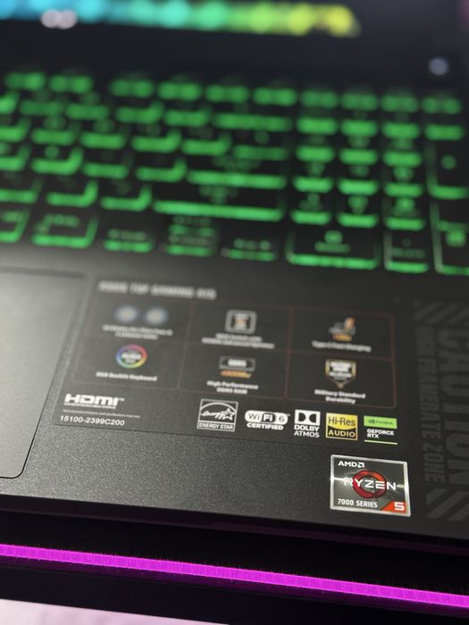 Laptop Gaming ASUS TUF A15 - RTX 4060 140W, Ryzen 5, 16GB DDR5