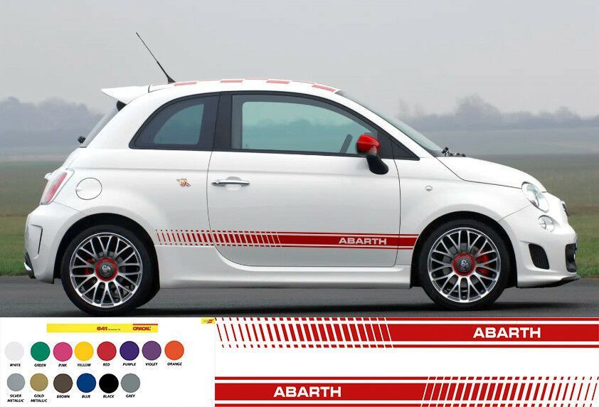 Абарт ленти стикер abarth fiat фият 500 стикер по ваш размер